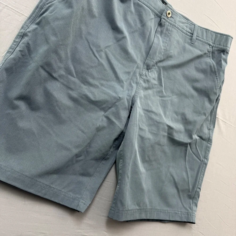 Gerry Adventures Mens 38‎ Blue Gray Hiking Shorts Ripstop Performance Outdoor